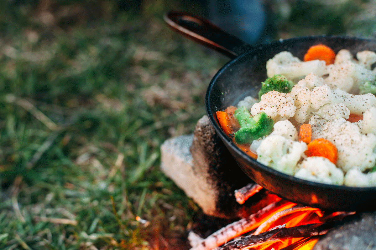 Ook op de camping kun je kiezen voor gezonde voeding!